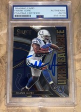 Frank Gore Signed Autographed Card 2020 Panini Select Unbreakable #23 PSA