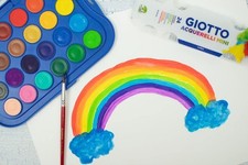 Acquerelli Giotto Tempere Ad Acquerello 1 Pennello 30 Mm 24 Colori Coprenti