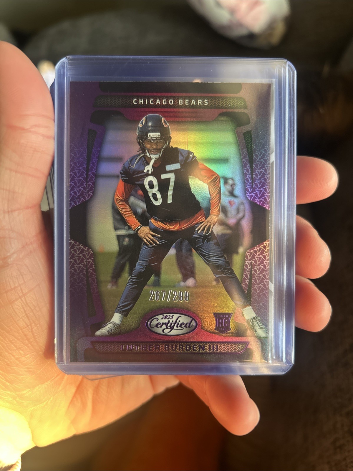2025 Panini Certified - Rookies Luther Burden #193 Mirror Purple /299 (RC)