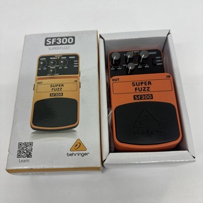 Behringer SF300 Super Fuzz guitar effects foot pedal 3-mode peach orange