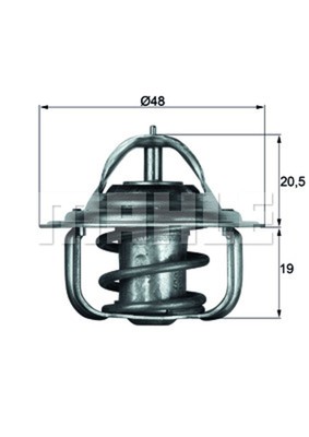BEHR Thermostat Kühlmittel TX 5 92D für AAL COURIER ESCORT FORD 92 ABL GAL 6 4x4
