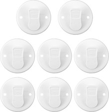 8 Pack Shower Curtain Clips Self-Adhesive Shower Curtain Weights Windproof