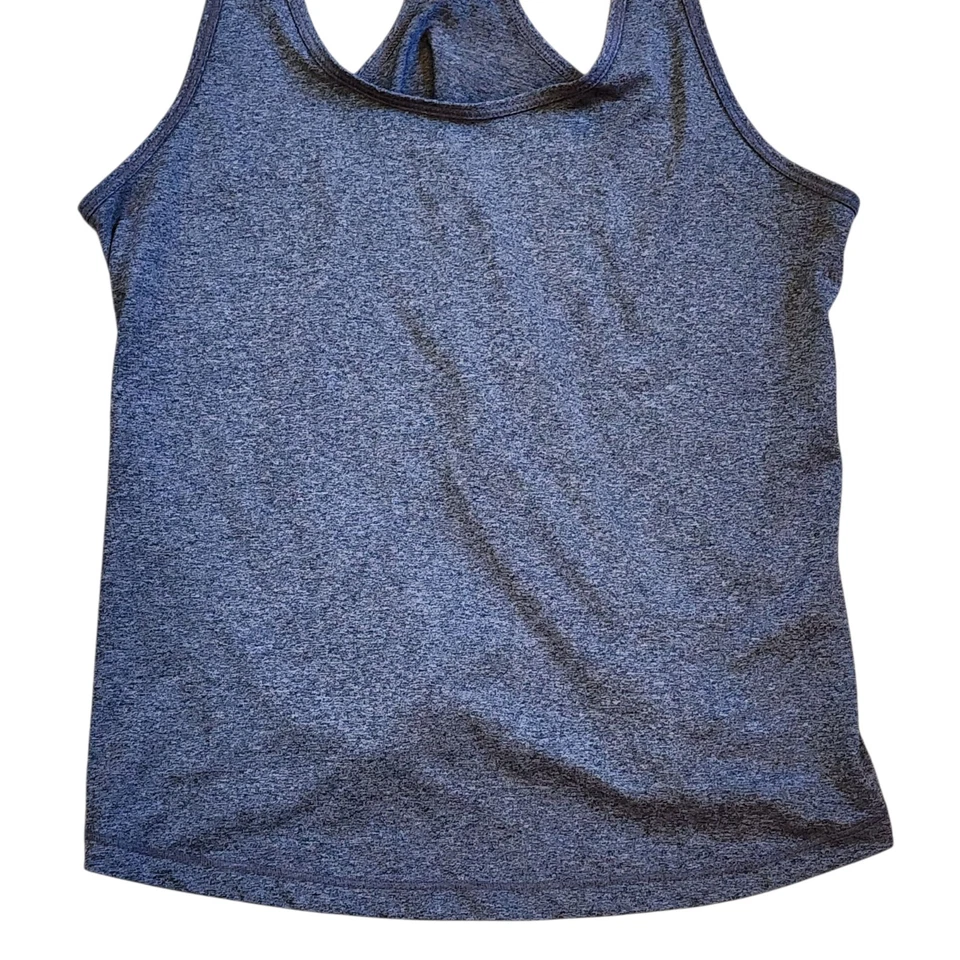 Camiseta sin mangas atlética Soffe Racerback para mujer talla L gris absorbente en seco Foto 4 de 4