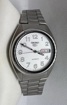   Super Rare Unique Vintage Seiko 5 Automatic Men Watch Bilingual Day/Date  