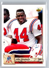 1992 Upper Deck #432 John Stephens New England Patriots