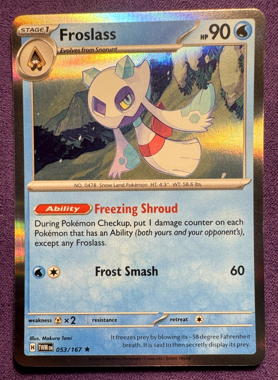 Froslass 53/167 | Twilight Masquerade | Holo | Pokemon (LP)