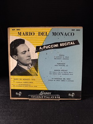 Mario Del Monaco  A Puccini Recital  London Records REP 8002