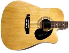 Denny Laine Signed Wings Autographed Acoustic Guitar