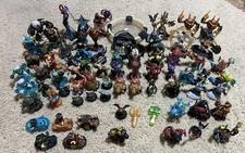 Huge Skylanders Lot of 72 Figures  Portal Trophies  Crystals NICE