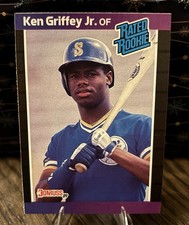 Donruss 1989 Rated Rookie Ken Griffey Jr #33 Seattle Mariners *Denotes on Back