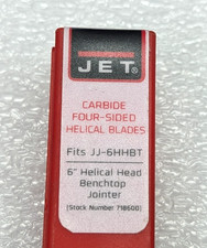 Jet Carbide Four Sided Helical Blades For JJ-6HHBT Bench Jointer - Sealed 5 Pack
