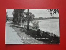 Luck, WI.  Big Butternut Lake - Photo Postcard, RPPC