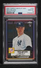 2021 Topps Chrome Platinum Anniversary Refractor Nick Nelson PSA 10 GEM MT 0e2x