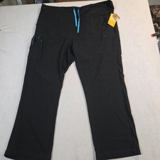 NWT Carhartt Force Cargo Scrub Pants Women s 3XL Black Stretch Pockets