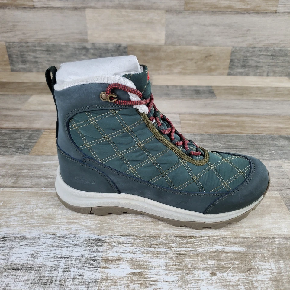 Keen Terradora II Damen-Wanderschuhe Größe 7 Kolophonium wasserdicht Schnürschuhe mittelhoch