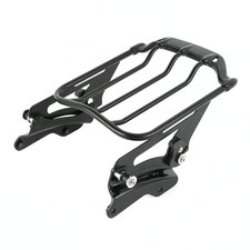 Black Two Up Luggage Rack & Docking Kit Touring Street Glide 2014-2025
