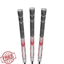 Golf Pride MCC Plus4 Golf Club Grip Grey Red Hybrid All-Weather