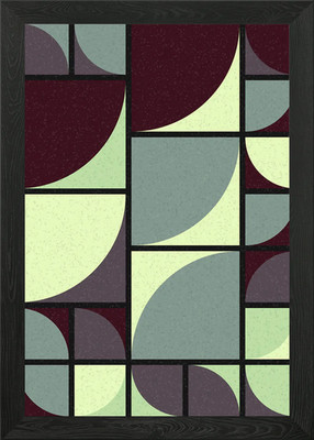 Geometrisches Muster gerahmtes Wandbild Poster Leinwanddruck Bild