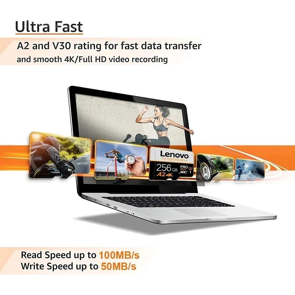 Lenovo SD 1TB Micro TF Mini SD Card 256GB 512GB 128gb 64GB TF Memory Flash Card - Image 4 of 4