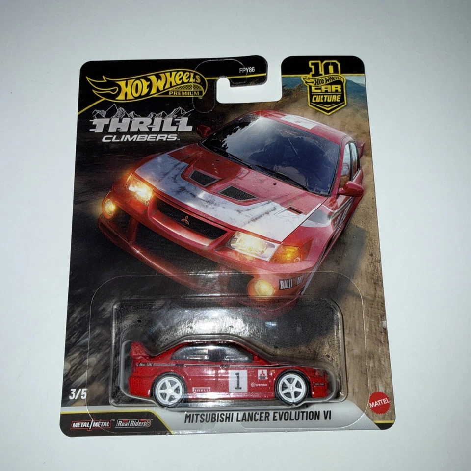 Hot Wheels Premium Car Culture Thrill Climbers Mitsubishi Lancer Evolution VI