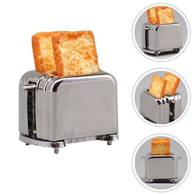Miniaturtoaster Puppenhaus Deko Zubehör Puppenhaus-Küchenzubehör