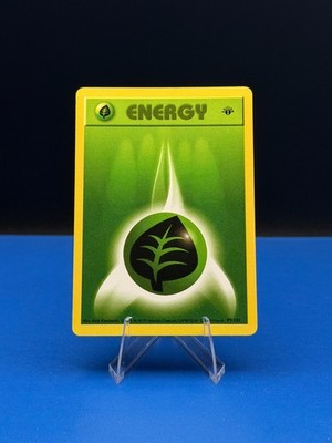 Pokemon Card - Grass Energy Base Set (Shadowless) 99/102 1st Edition - NM