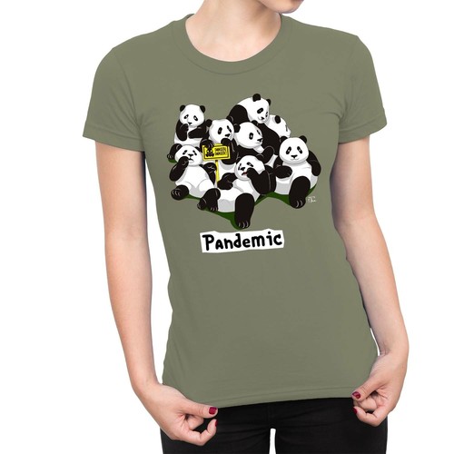 1Tee Womens Pandemic Panda T-Shirt | eBay