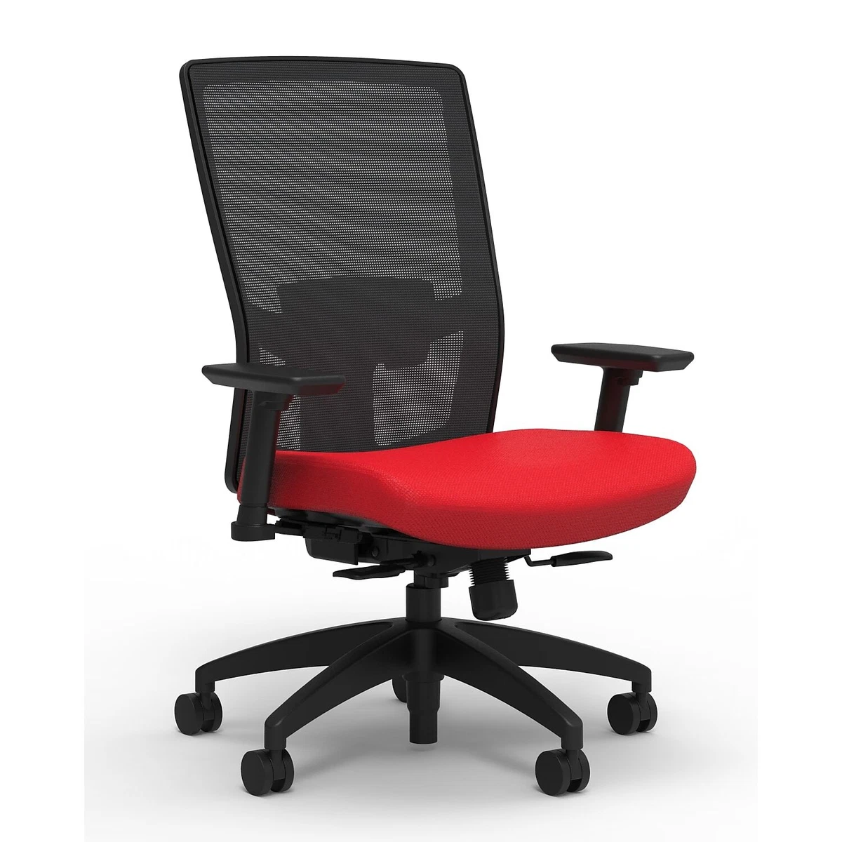 Union Scale 500 Series Fabric Task Chair Ruby Red Adjustable