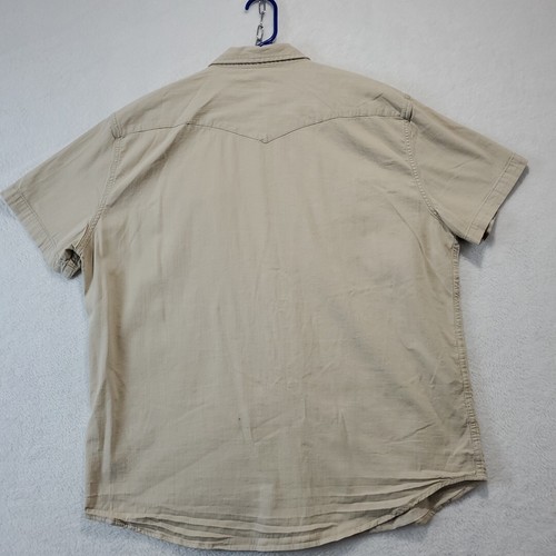 Mutual Weave Khaki Pearl-Snap Short Sleeve Men's Safari Pocket Shirt Size XXL - Picture 8 of 10