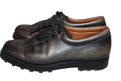 Berluti Ultima Udine Derby Shoes Calf Leather Brown Men's 7.5 #3451