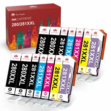 PGI-280 CLI-281 XXL Ink for Canon PIXMA TS8120 TS8220 TS9521C TR7520 TR8520 Lot