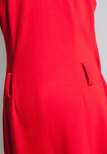 Cato Women's Dress Red Short Sleeve Round neck Knit Stretch Size 6 - Picture 8 of 19