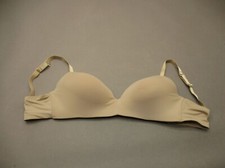 38DD AUDEN Womens Beige Lightly Lined Wireless Back Closure Nursing Bra 7H