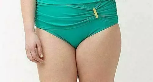LANE BRYANT Teal Plus Size 26 Tummy Control Mid Waist Swim Suit Bottom NWOT