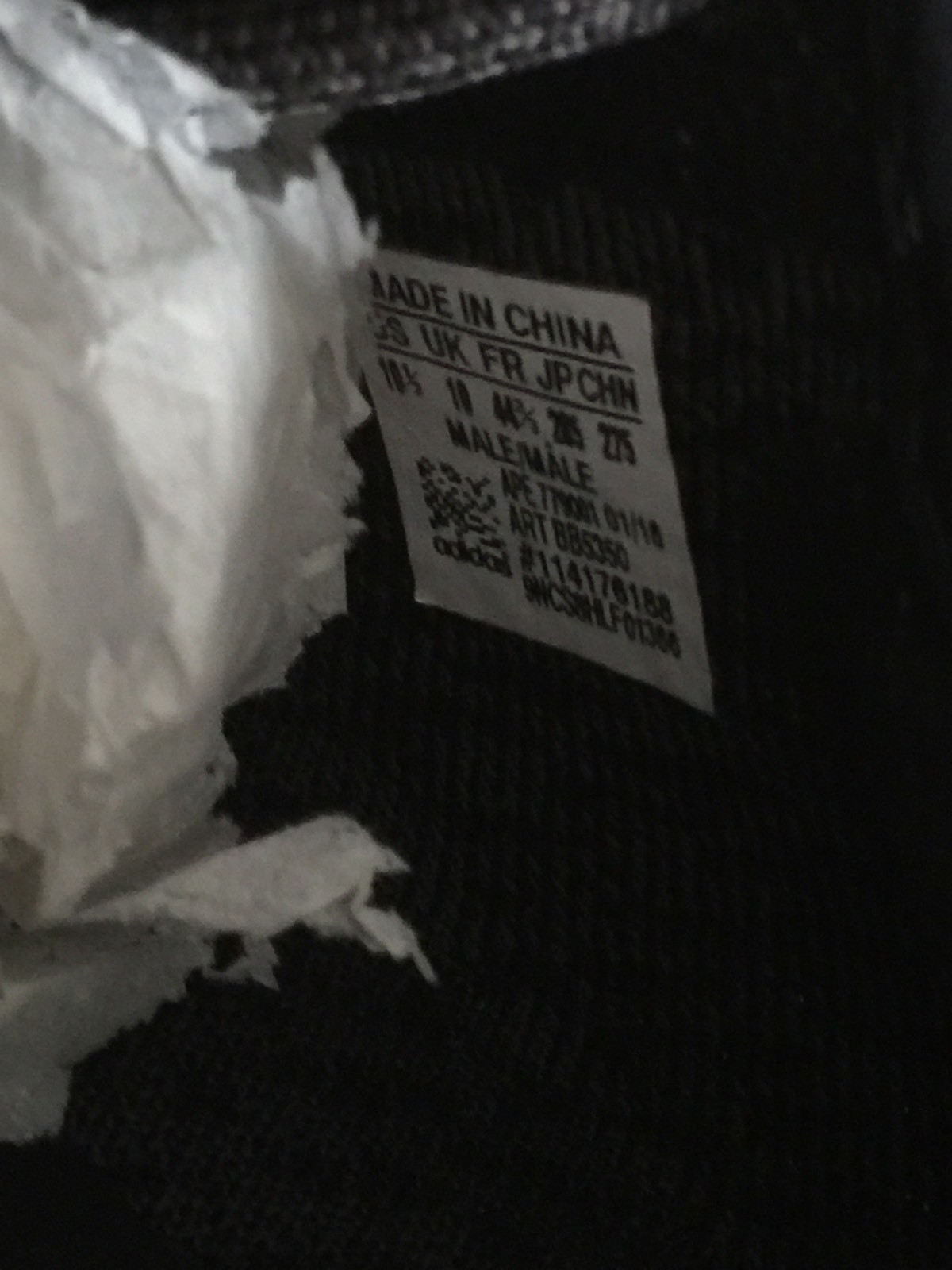 Pre Owned Authentic Adidas Yeezy Boost 350 V1 PIRATE BLACK UK 10 image 10