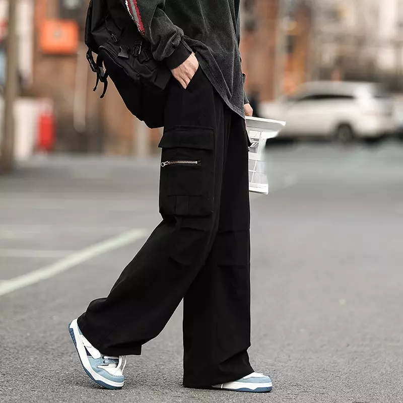 Straight leg cargo pants mens sale