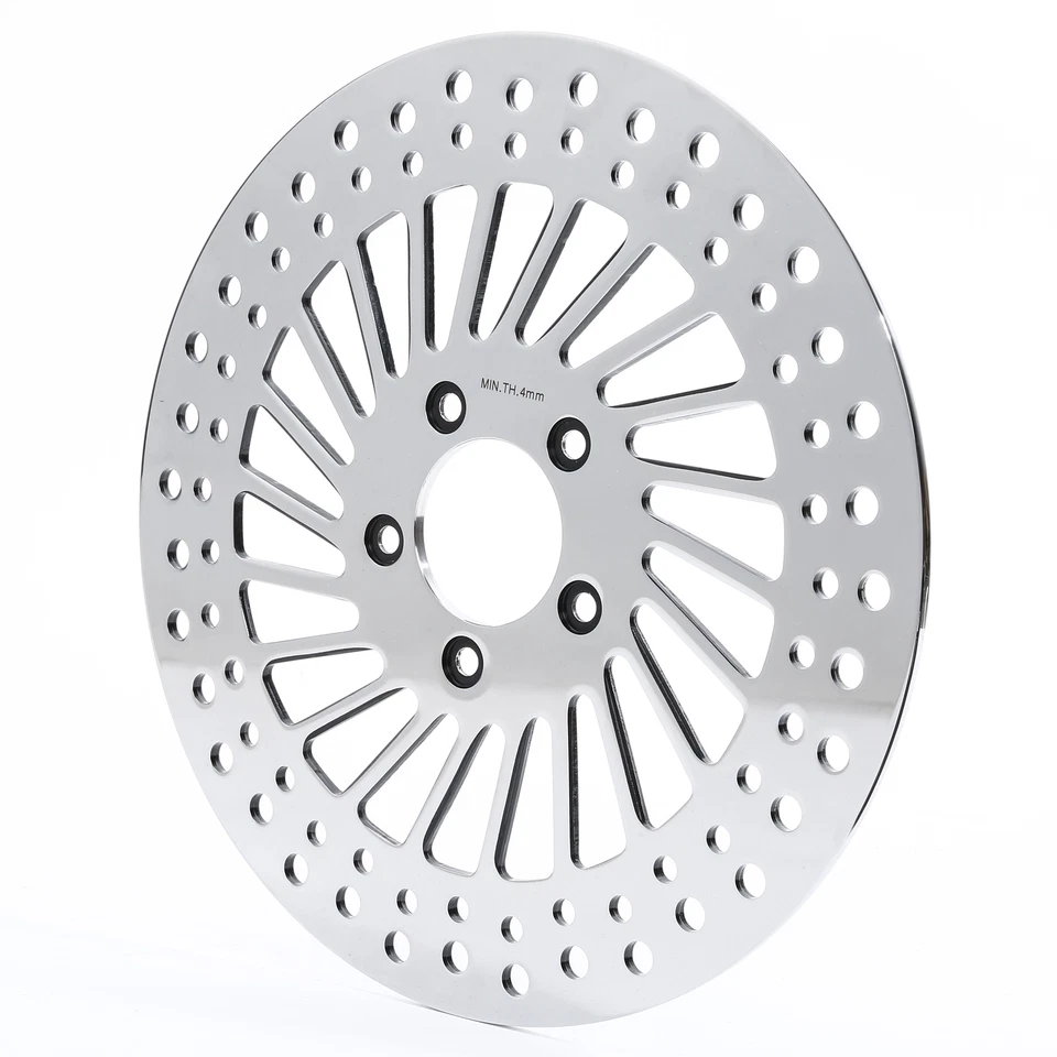 Rotor de freno delantero izquierdo 11,8" apto para Harley Touring Street Road Glide 2008-2023 Foto 3 de 4