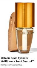 Bath Body Works Gold Metallic Wallflower Plug Plugin w/ Scent Control NEW