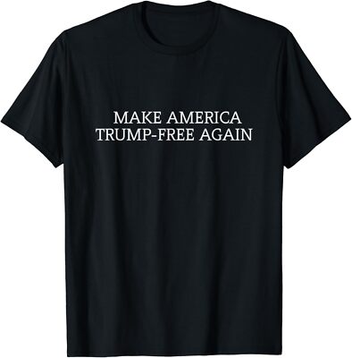 Make America Jail Trump Tee - Lock Him Up - Anti T-Shirt Small, Black 