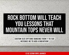 Motivational Weightlifting Banner - Large Quote Wall Art