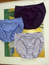 3 Vintage Vanity Fair Panties Nylon Spandex 7/L