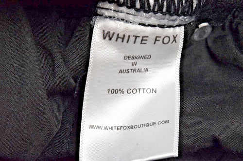 Jeans White Fox Size W30 L30 Black Acid Wash Wide Leg Mid Rise New With Tags - Picture 6 of 14