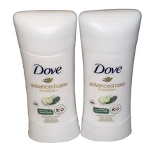 2 Dove Advanced Care Invisible+ Antiperspirant Deodorant Cucumber & Cactus Water