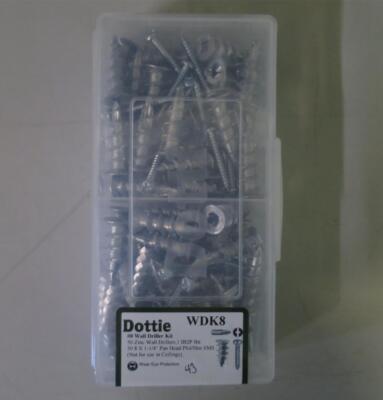 Dottie WDK8 #8 Wall Driller Anchor Kit (Includes Phillips Bit) | eBay