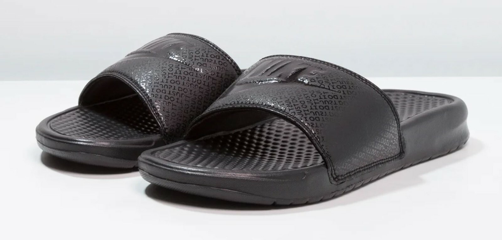 Nike Benassi JDI Black Slides Slippers 