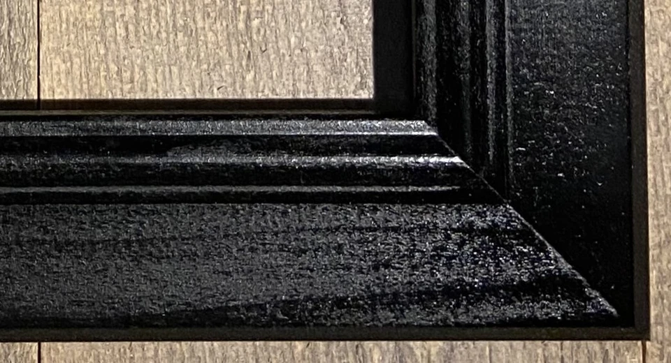 F003-244 1-3/4" Black Wood Picture Frame - Image 2 of 2