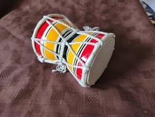 INDIA HAND MADE DAMARU DRUM - 12CM TALL