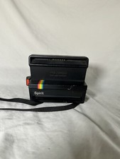Polaroid Spirit 600 Rainbow Stripe Instant Film Camera - Black Untested