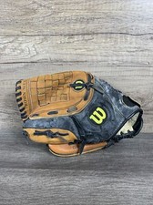 Wilson A0352 ML115 Youth Leather Baseball Glove Left Hand Throw LHT 11.5  