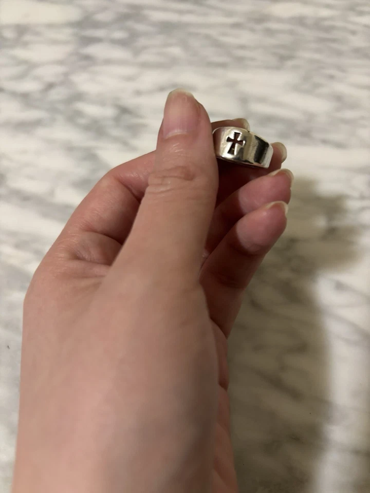 Retired Traditional James Avery Sterling Silver .925 Open Cross Ring Sz 4.5 - Image 4 of 4